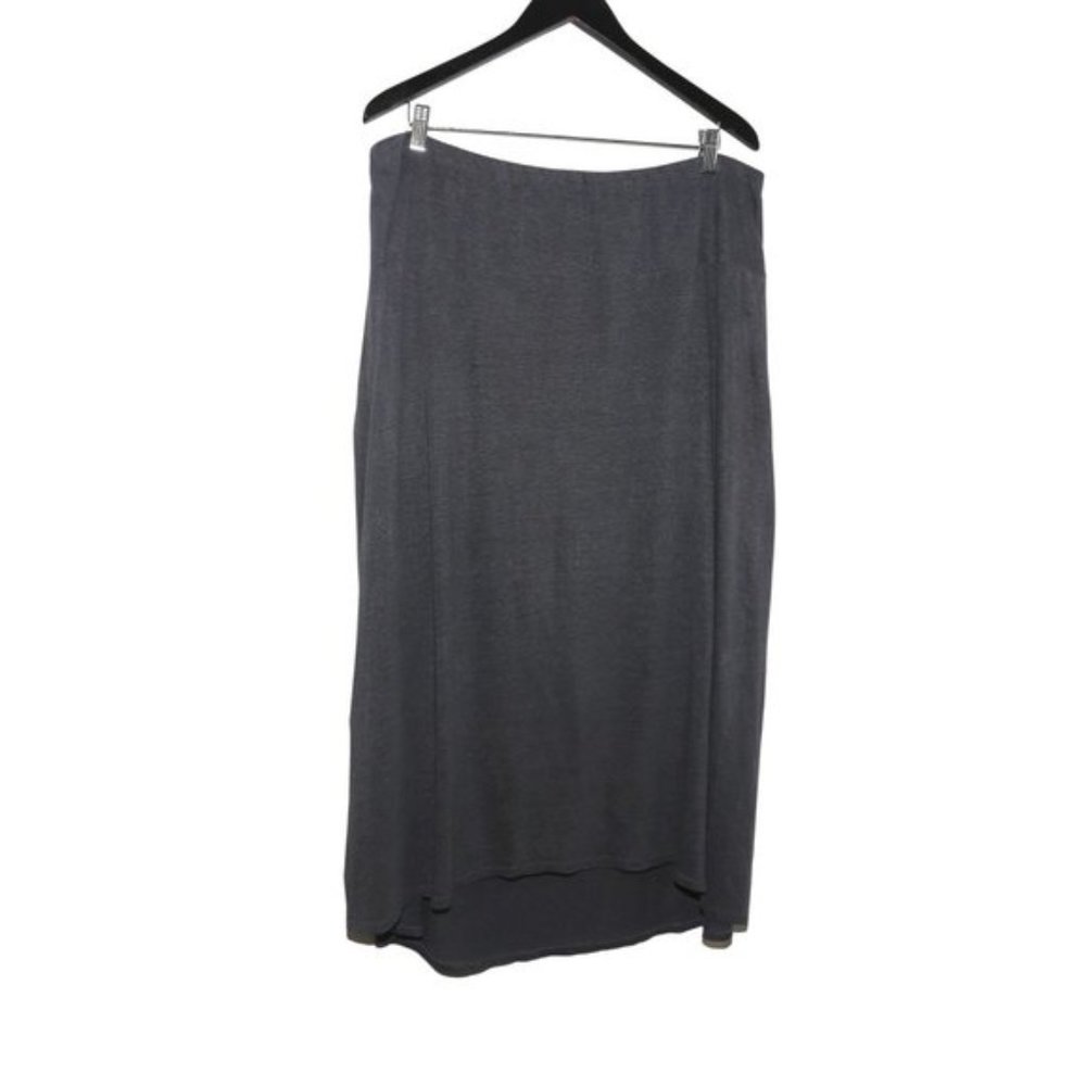 Eileen Fisher 100% Linen Knit Stretchy Skirt
